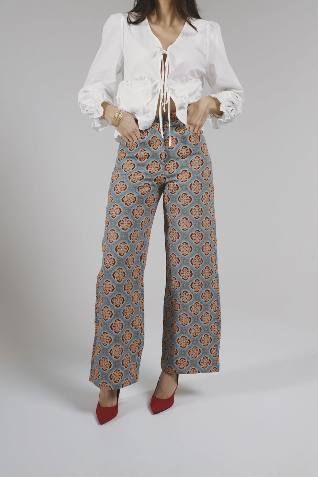 Pantalon Jacquard