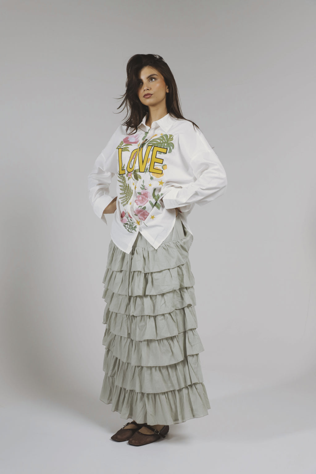 Chemise Oversize Brodée