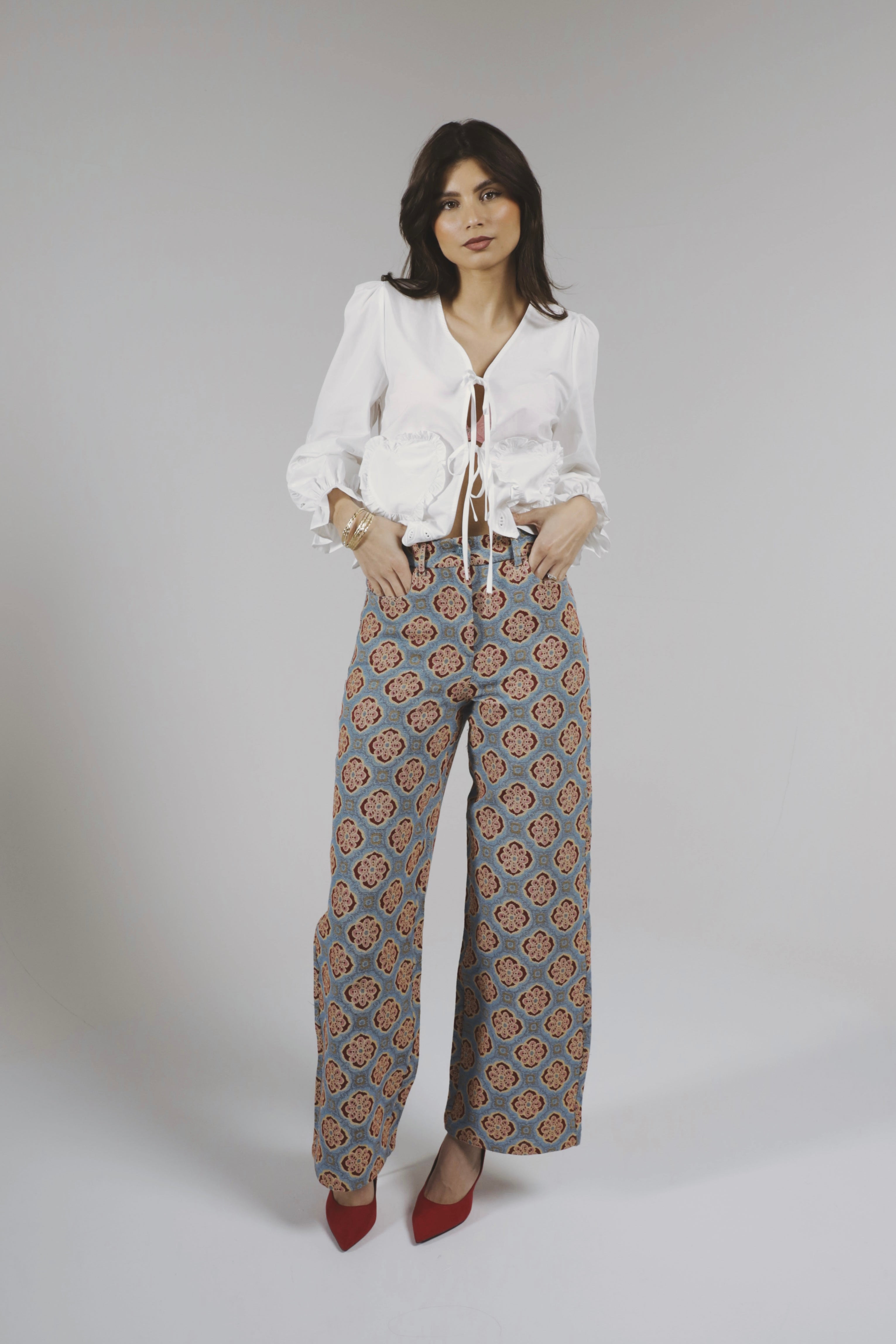 Pantalon Jacquard
