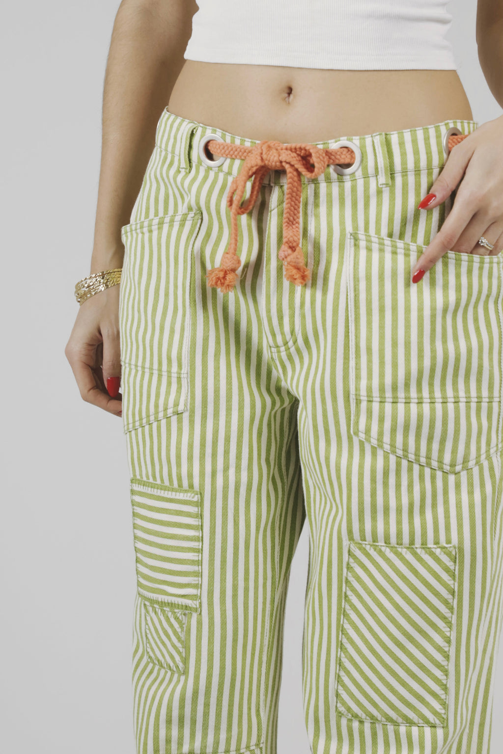 Pantalon à cordon en corde