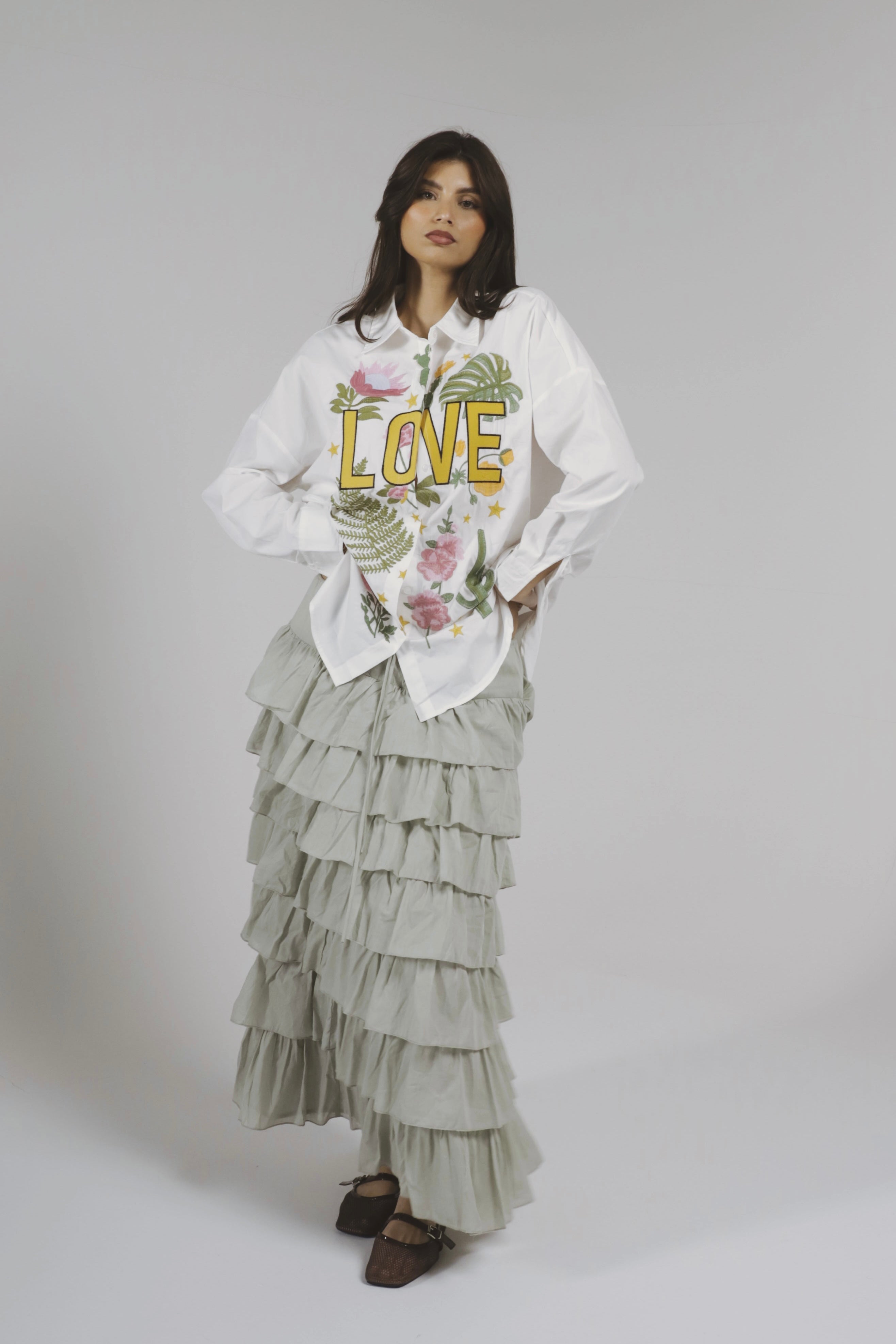 Chemise Oversize Brodée