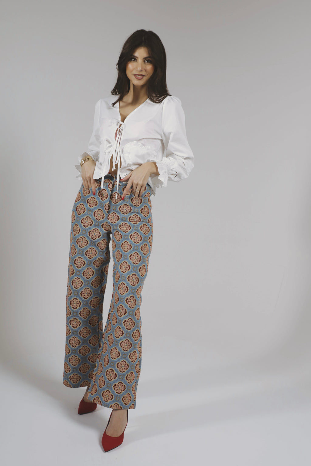 Pantalon Jacquard